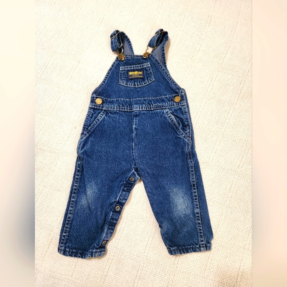 Vintage Oshkosh B'Gosh Jean Bib Overalls size 18 Months
